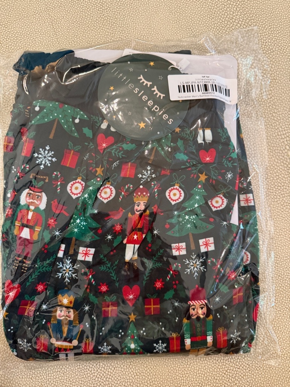Little Sleepies nutcracker men’s pajama pant size medium